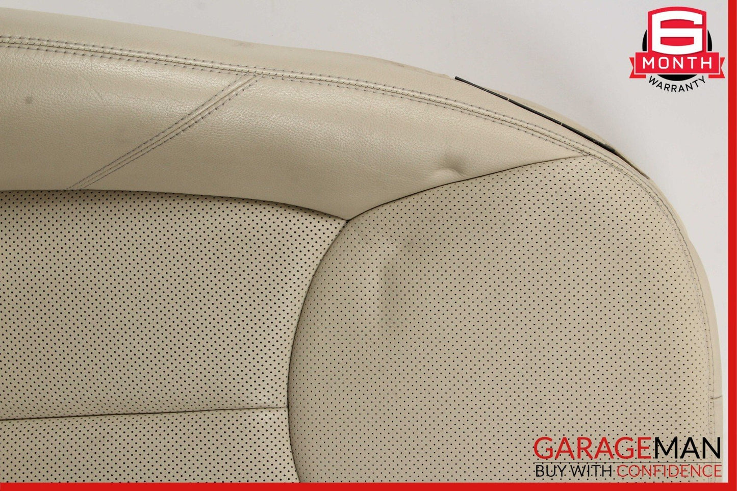 03-06 Mercedes R230 SL500 Front Right Side Upper Top Seat Cushion Cover Beige