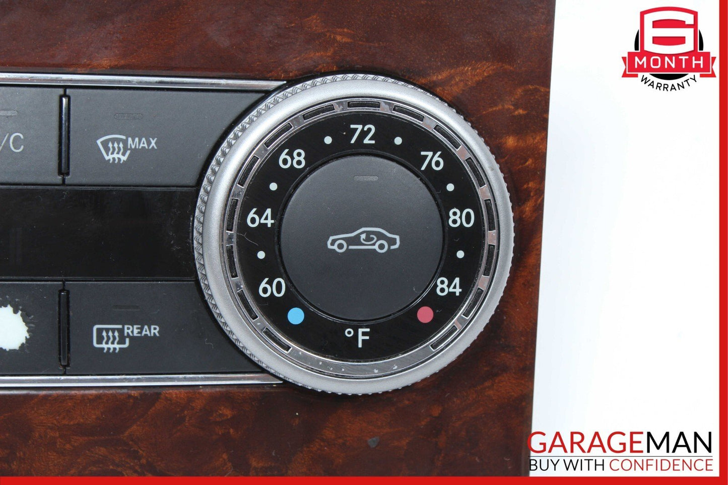 08-11 Mercedes W204 C300 AC A/C Heater Climate Temperature Switch Control Bezel