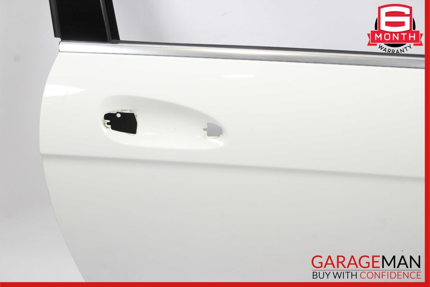 12-14 Mercedes W204 C350 Coupe Front Right Exterior Door Shell Frame Polar White