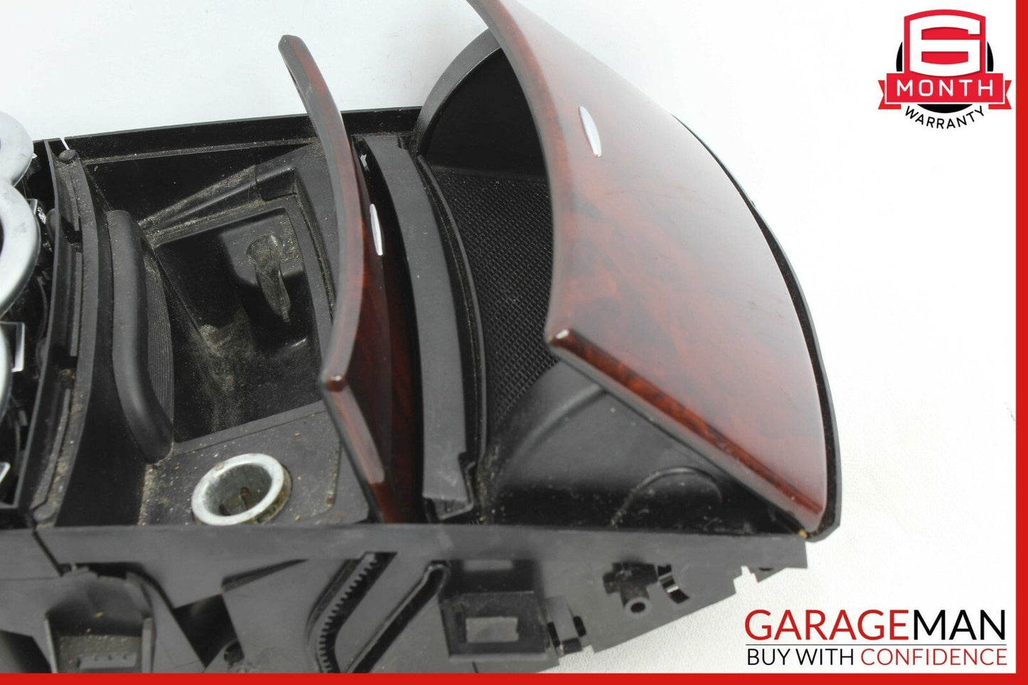 06-09 Mercedes W251 R500 Center Console Cup Holder Ashtray Trim Cover Wood OEM