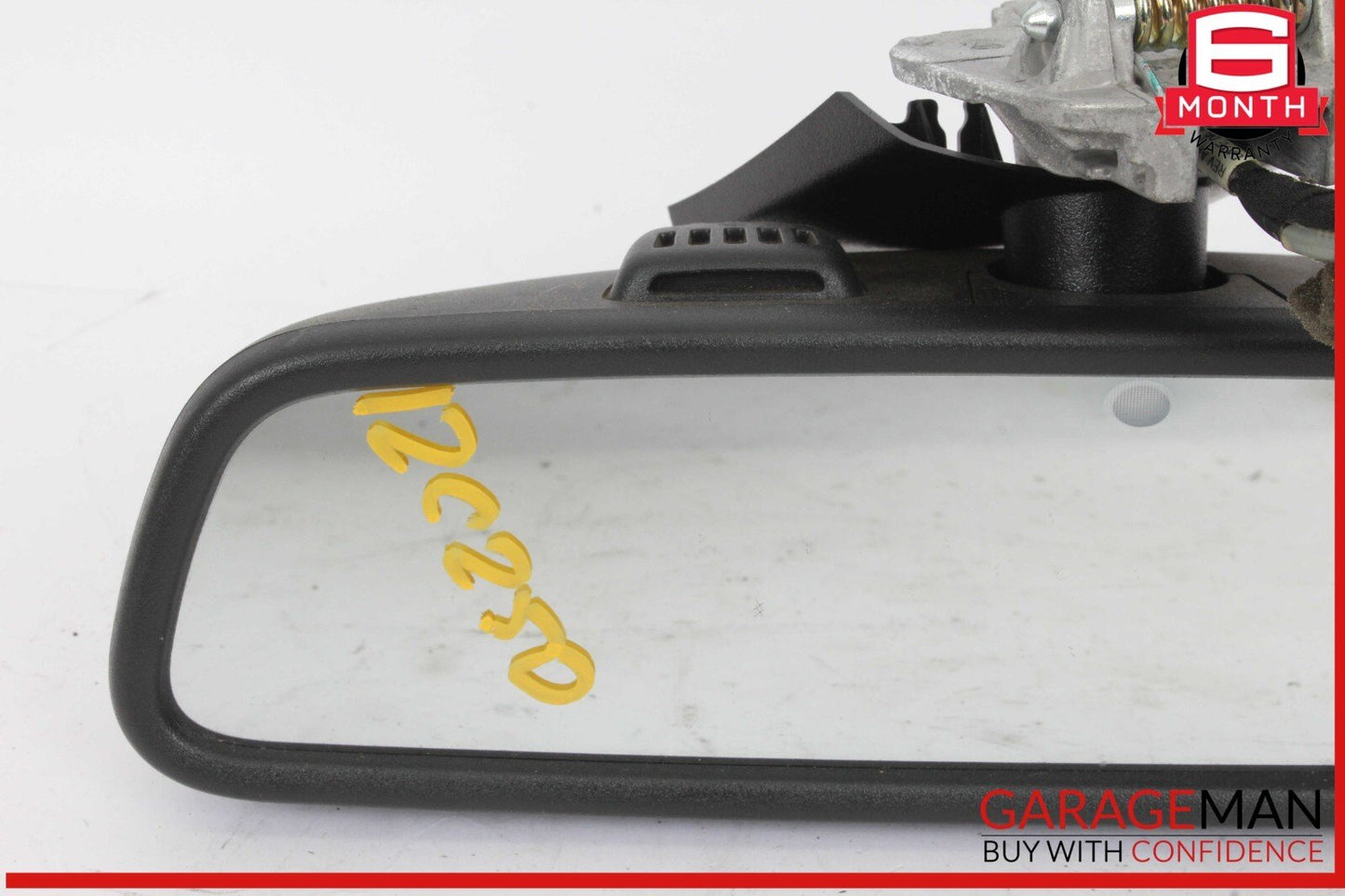 12-17 Mercedes W204 C250 C300 E350 Top Upper Interior Rear View Mirror Black OEM