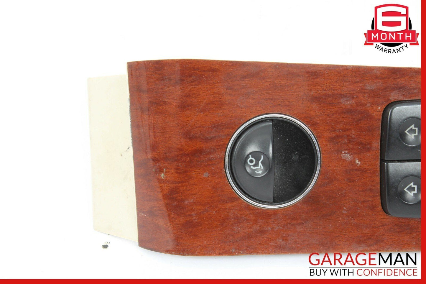 00-06 Mercedes W220 S500 Front Left Driver Side Master Window Switch Trim Wood