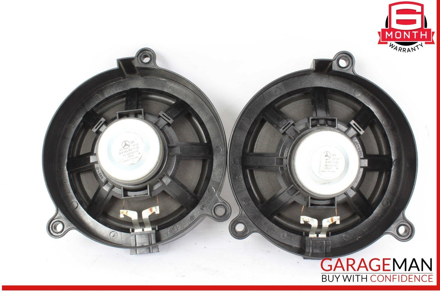 01-07 Mercedes W203 C230 Front Right & Left Side Door Audio Speaker Set OEM