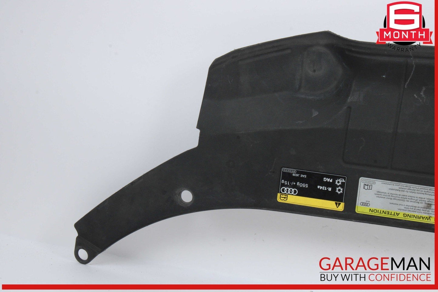 13-17 Audi Q5 SQ5 Front Engine Upper Slam Panel Cover Black 8R0807081A OEM