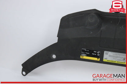 13-17 Audi Q5 SQ5 Front Engine Upper Slam Panel Cover Black 8R0807081A OEM
