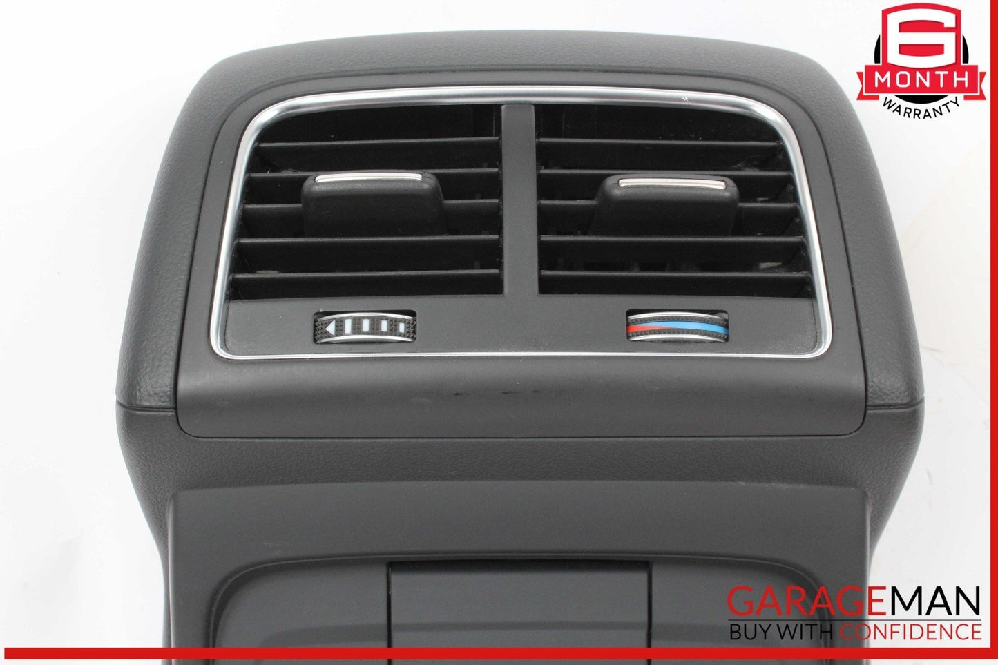 09-17 Audi SQ5 Q5 Rear Center Console AC A/C Air Vent Panel Black 8K0864376 OEM