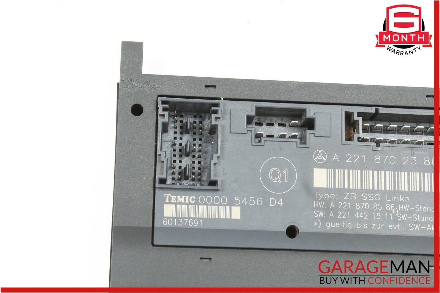 07-09 Mercedes W221 S550 S600 Front Left Under Seat Controller Module Unit