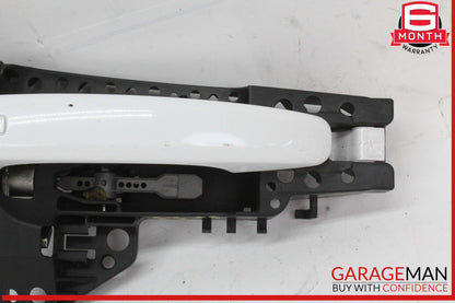 09-16 Audi A4 A5 Right Passenger Side Exterior Door Handle White 8T0837886A OEM