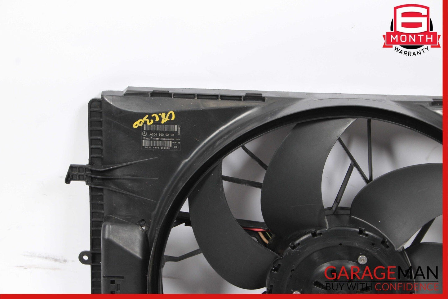08-18 Mercedes E350 C300 Engine Radiator Cooling Fan Motor Shroud Assembly