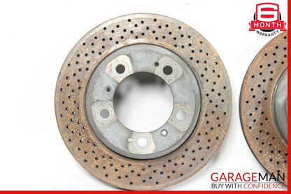 06-12 Porsche Cayman 987 Front & Rear Drilled Slotted Disc Brake Rotor Set of 4