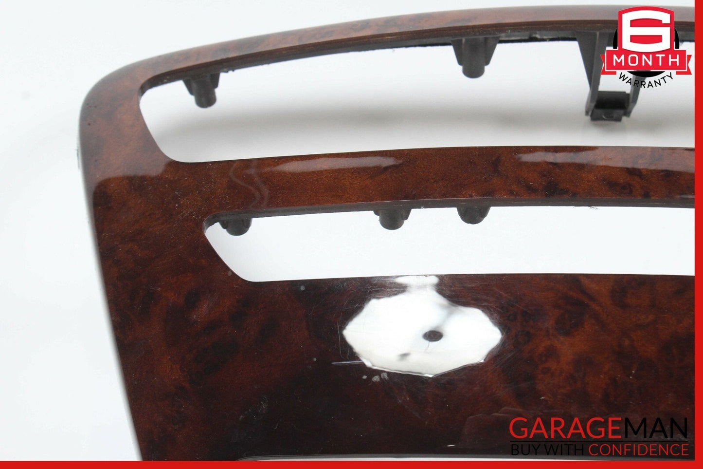 07-14 Mercedes W216 CL550 Center Console Command Unit Radio Bezel Trim Wood OEM