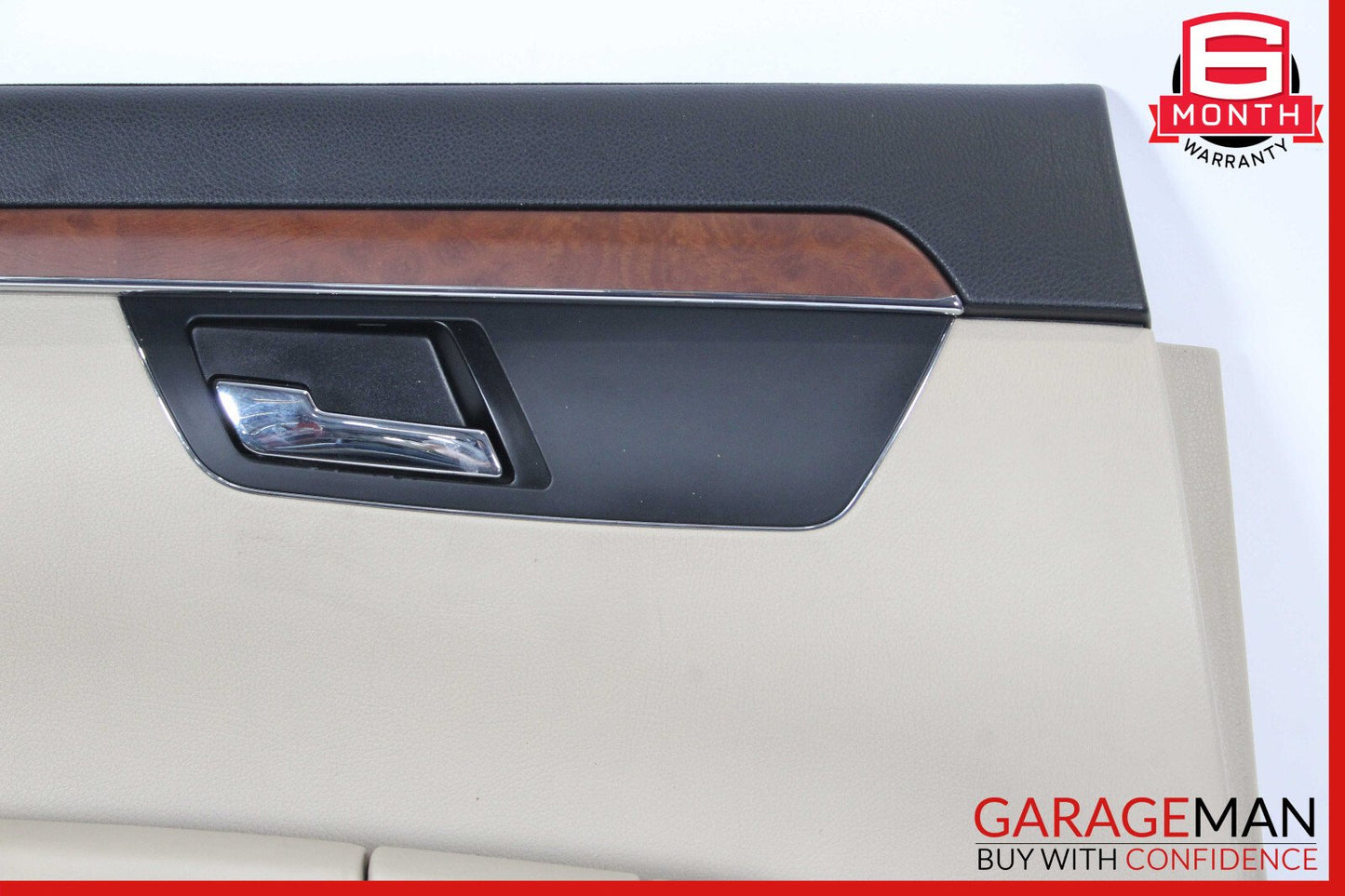 07-09 Mercedes W221 S450 S550 Rear Left Interior Door Panel Cover Brown