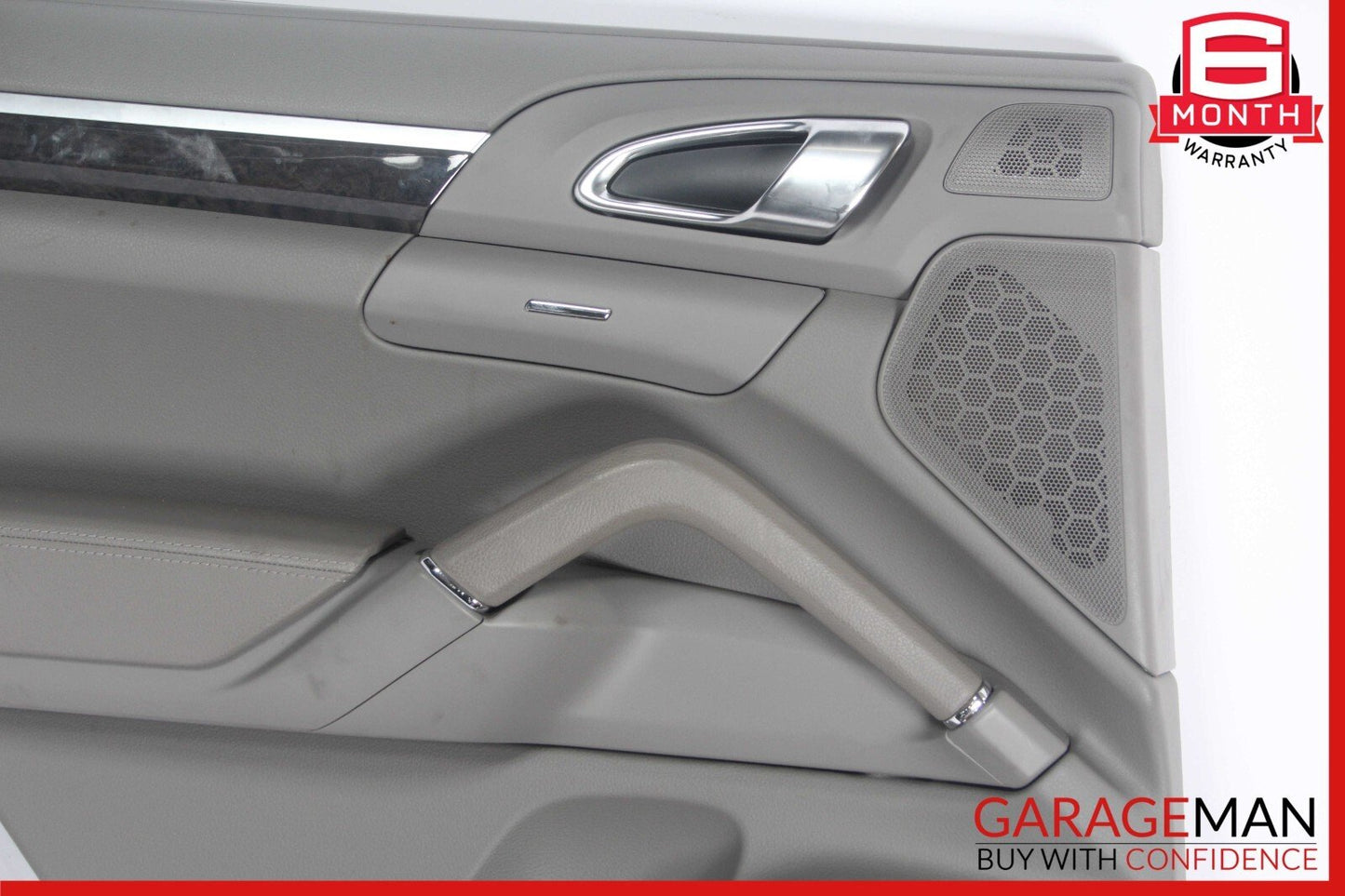 11-17 Porsche Cayenne 958 Rear Left Side Interior Door Trim Panel Assy Gray