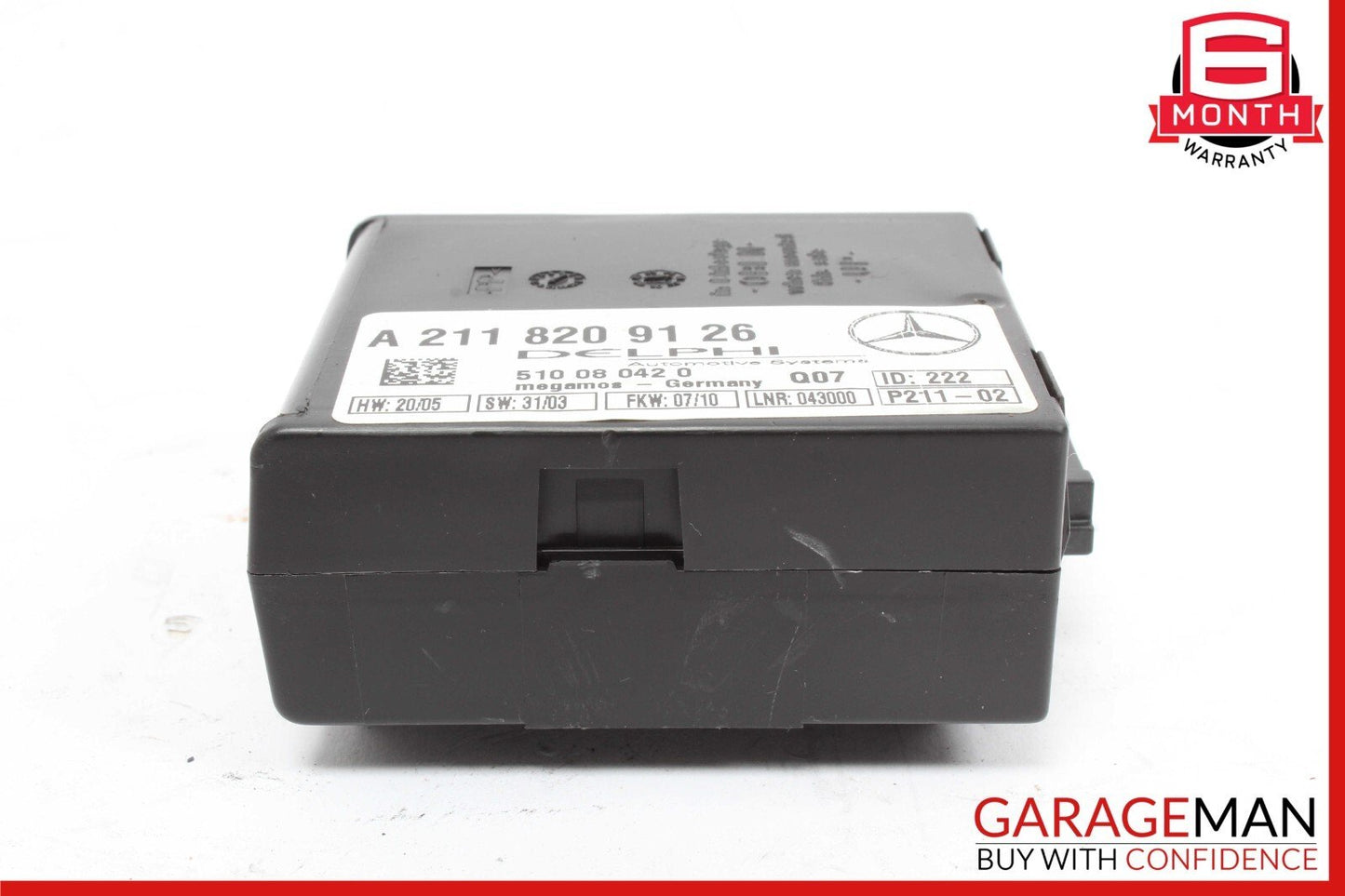 00-12 Mercedes R171 SLK300 CL500 Anti Theft Alarm Sensor Control Module Unit OEM