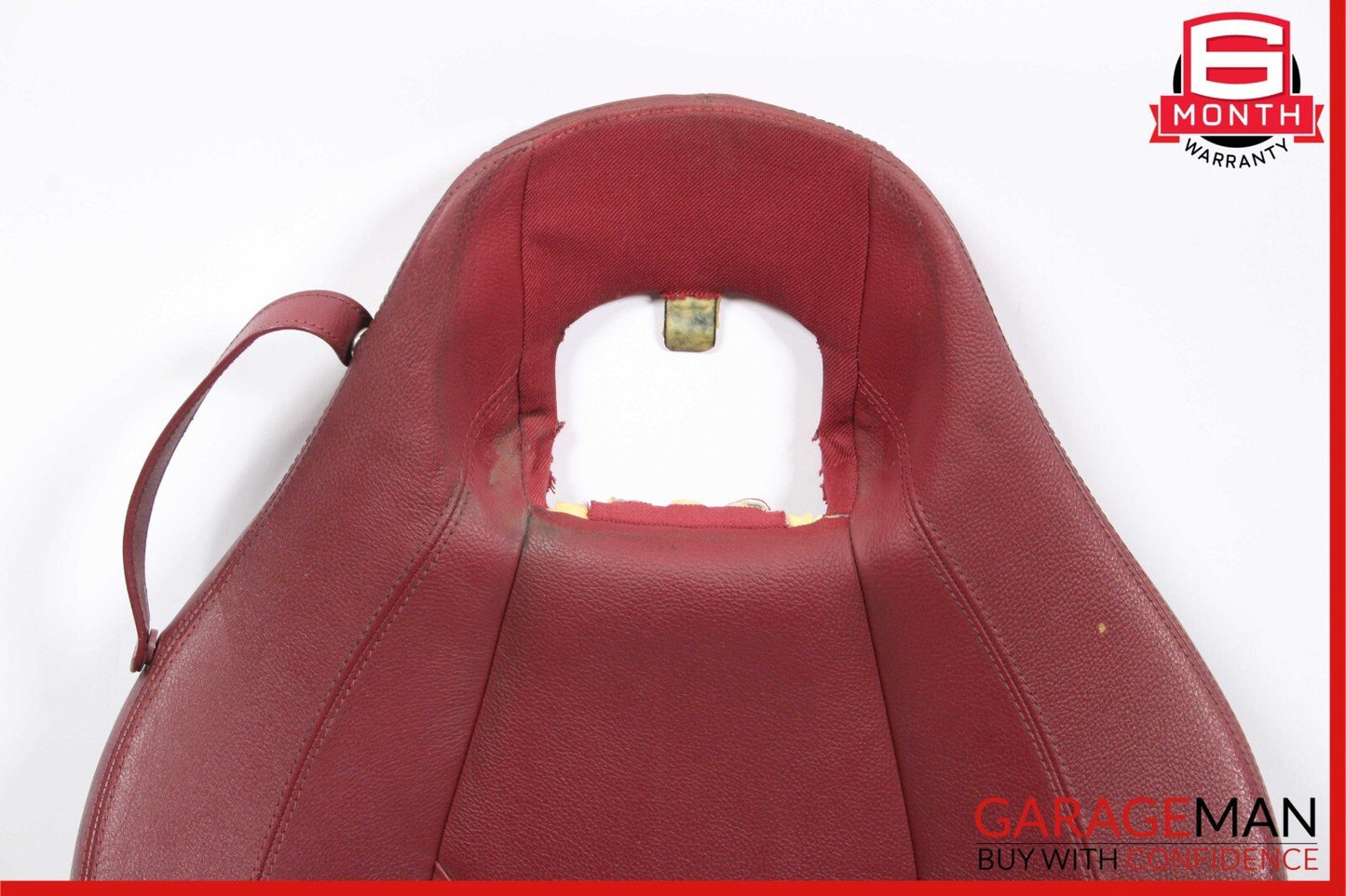 05-11 Mercedes R171 SLK280 Front Right Side Top Upper Seat Cushion Cover Red
