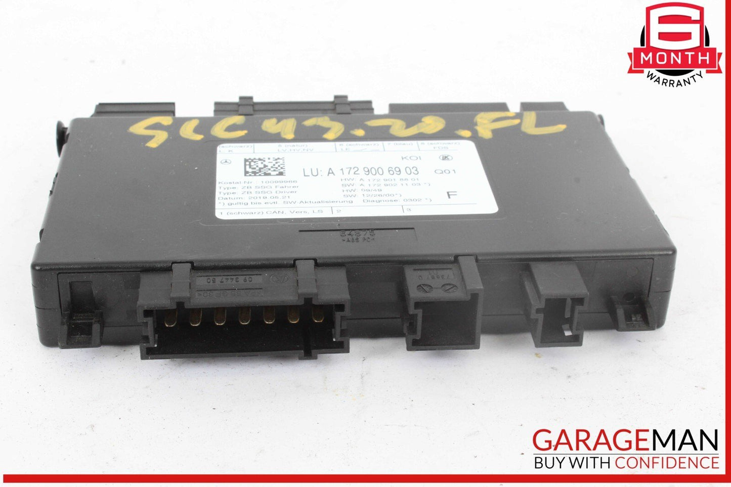 08-20 Mercedes R172 SLC43 AMG C300 Front Right Side Seat Control Module Unit