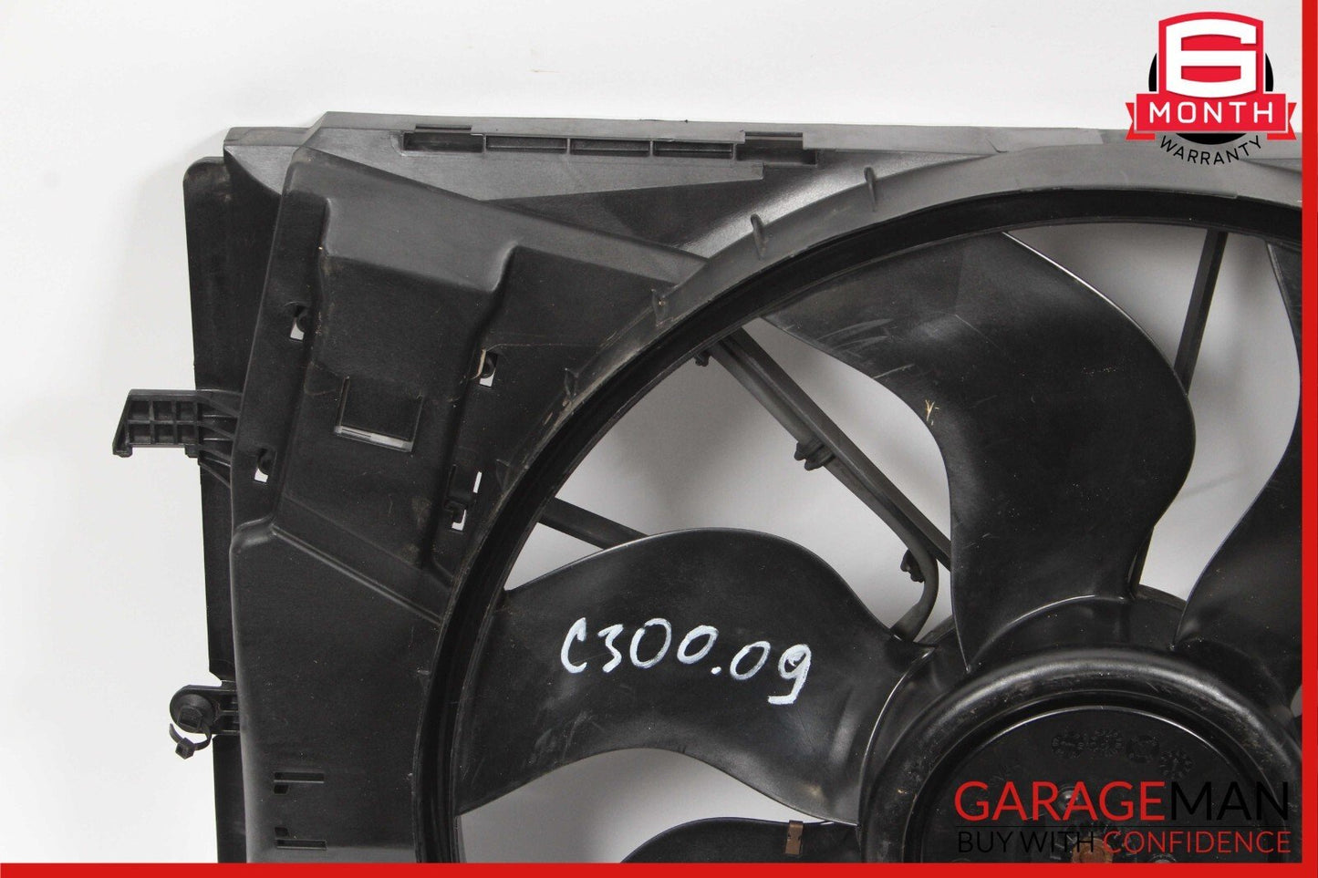 08-11 Mercedes W204 C300 Engine Cooling Radiator Fan Shroud Motor Assembly OEM