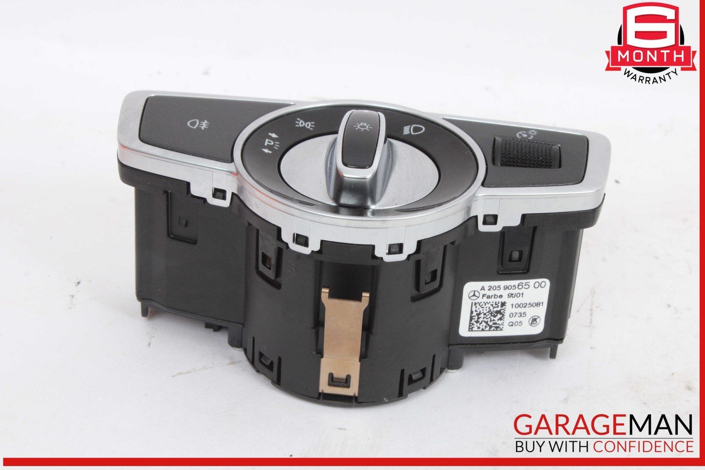 15-20 Mercedes W205 C300 4MATIC Front Left Dash Headlight Switch 2059056500 OEM