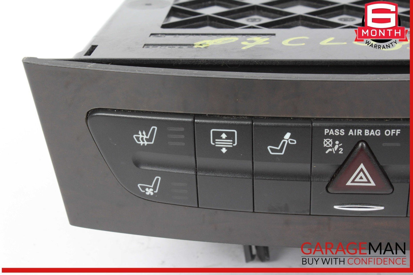 03-09 Mercedes W219 CLS550 E63 AMG Hazard Switch Control Panel 2116800552 OEM