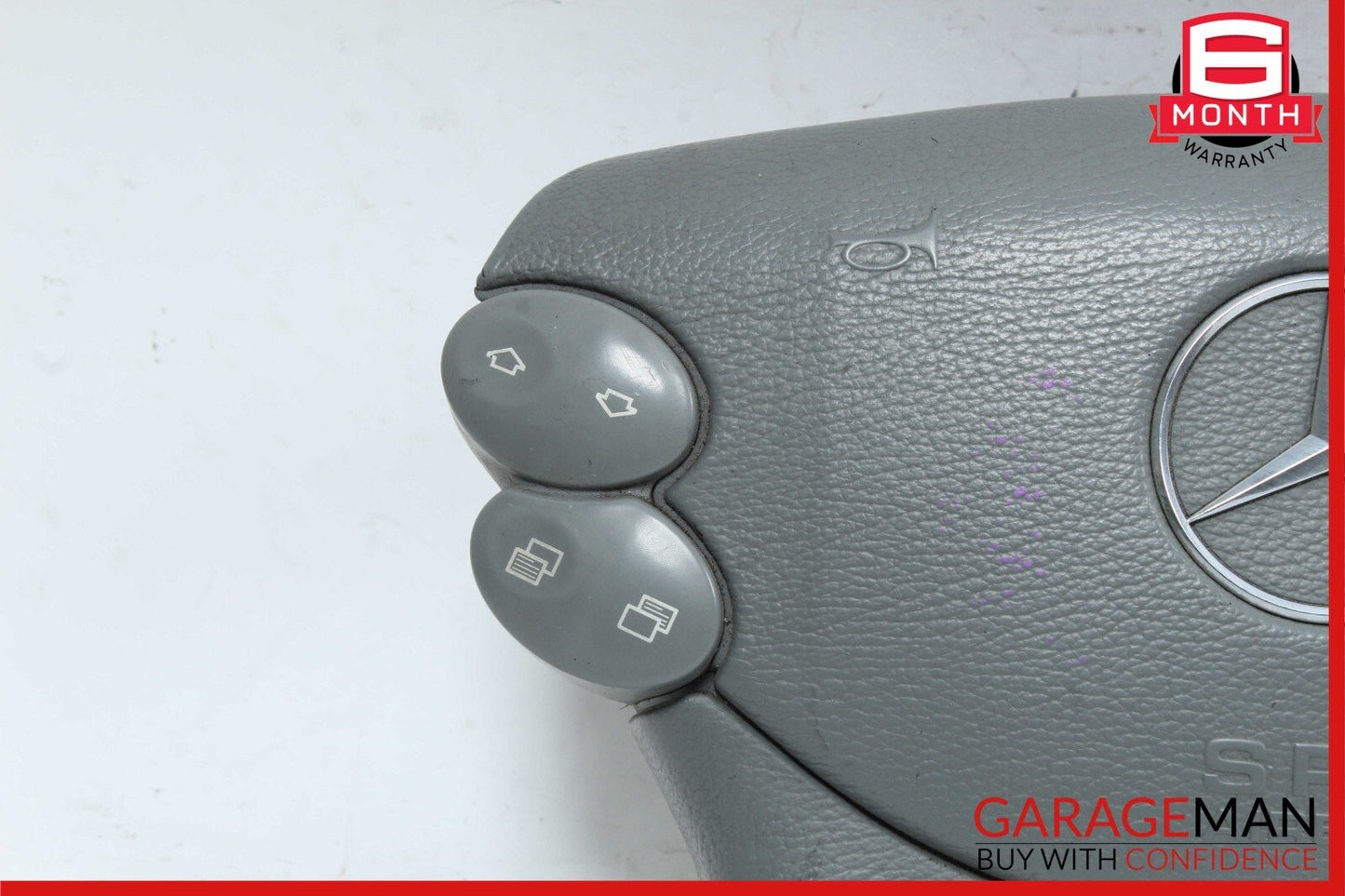 03-12 Mercedes W209 CLK320 E350 SL500 Steering Wheel Airbag Air Bag Grey