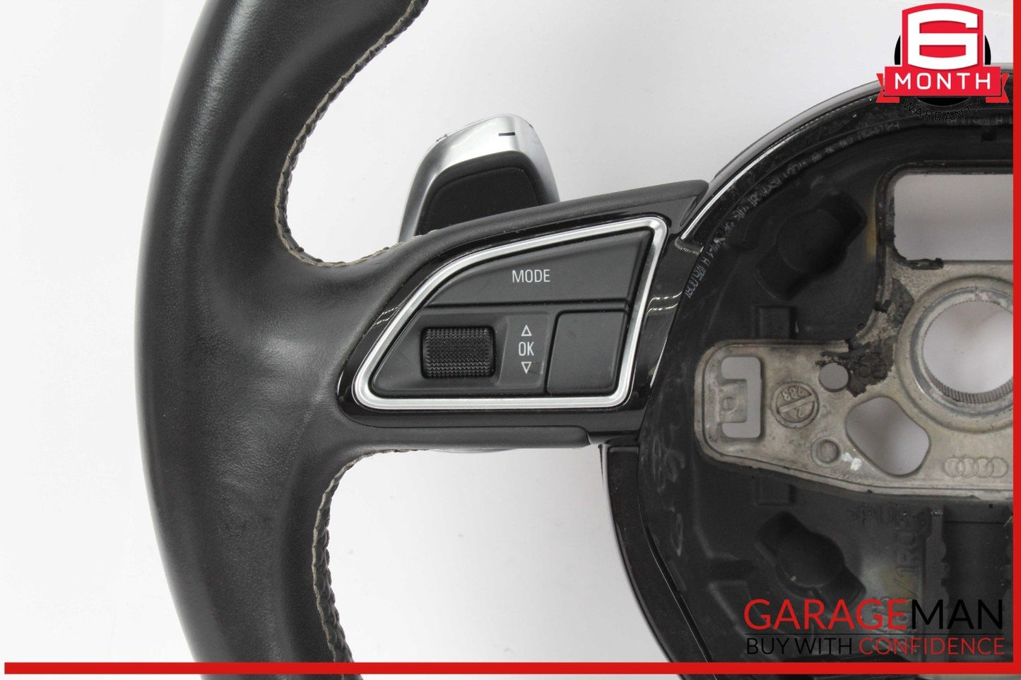 14-16 Audi SQ5 Front Left Driver Side Steering Wheel w/ Paddle Shifters OEM