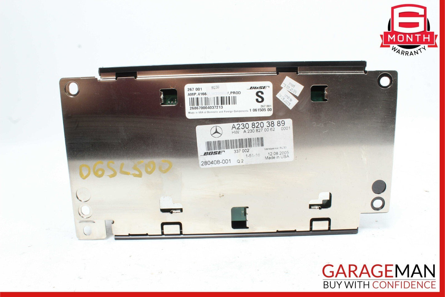 05-08 Mercedes R230 SL500 SL55 AMG Bose Amplifier Audio Amp Control Module Unit