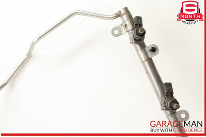 07-12 Mercedes W219 CLS63 SL63 AMG Engine Fuel Injector Rail w/ Injectors OEM
