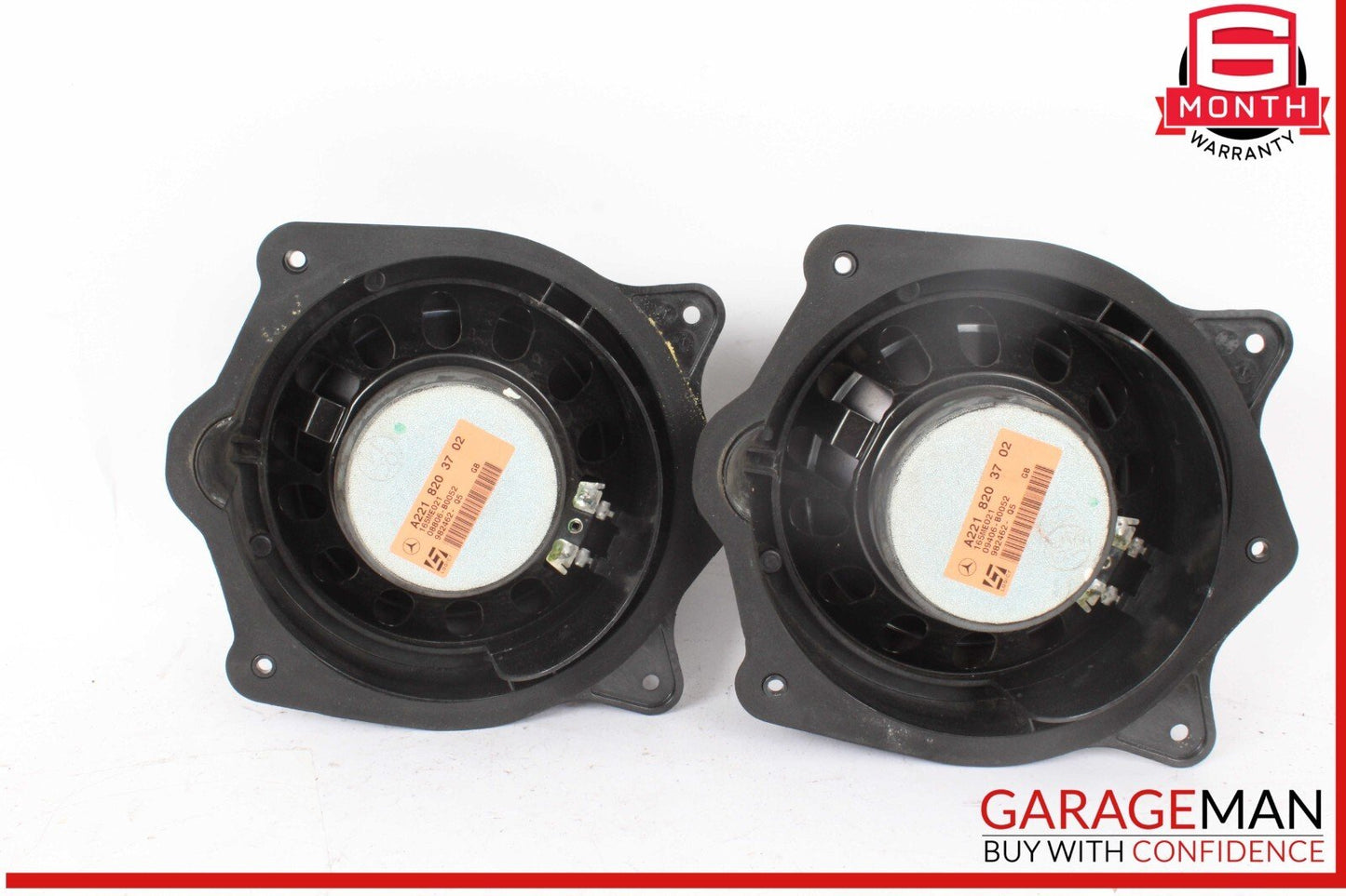 07-09 Mercedes W221 S550 S63 Rear Left & Right Door Audio Sound Speaker Set of 2