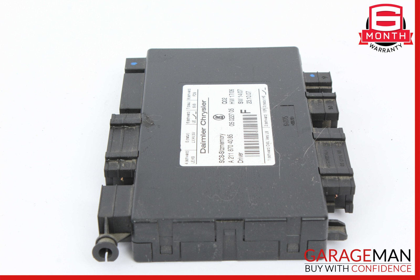 03-12 Mercedes X164 GL450 ML63 R350 SLK350 Seat Control Module Left Side OEM