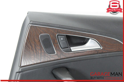 12-18 Audi A6 Rear Right Side Interior Door Trim Panel Cover Assembly 4G0839020A