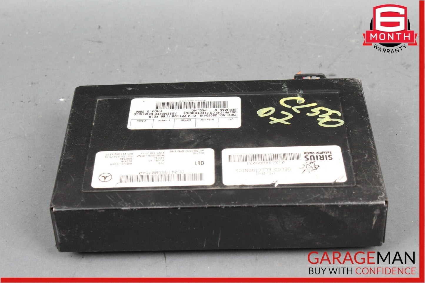 07-09 Mercedes W216 CL550 S550 S63 AMG Sirius Satellite Radio Module Receiver