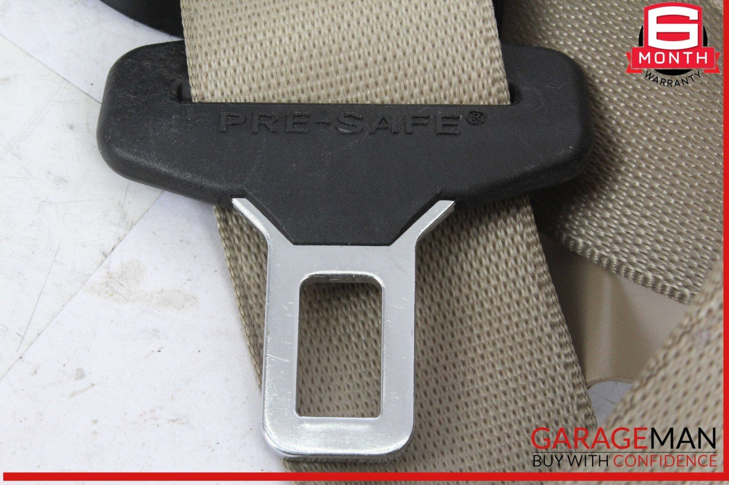 12-19 Mercedes X166 GL350 GLS550 Front Right Side Seat Belt Seatbelt Beige OEM