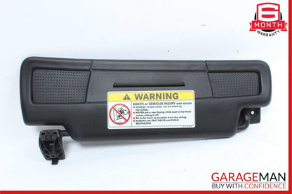 05-11 Mercedes R171 SLK350 Front Right Sun Visor Sunvisor Shade Cover Black