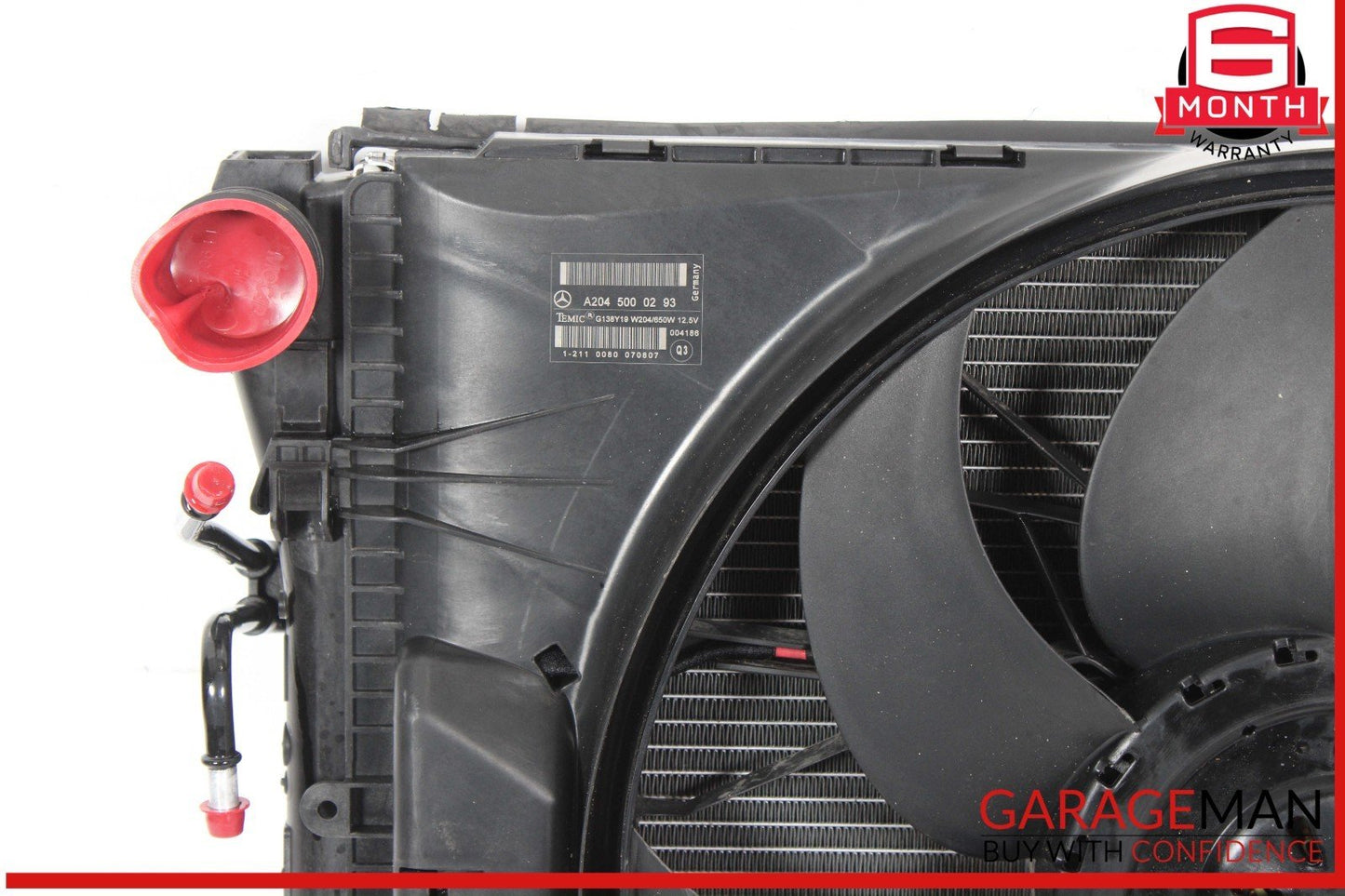 08-14 Mercedes W204 C300 Engine Motor Cooling Radiator AC A/C Condenser Assy OEM