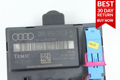 07-09 Audi Q7 Front Right Passenger Side Door Control Module Unit 4L0959792B OEM