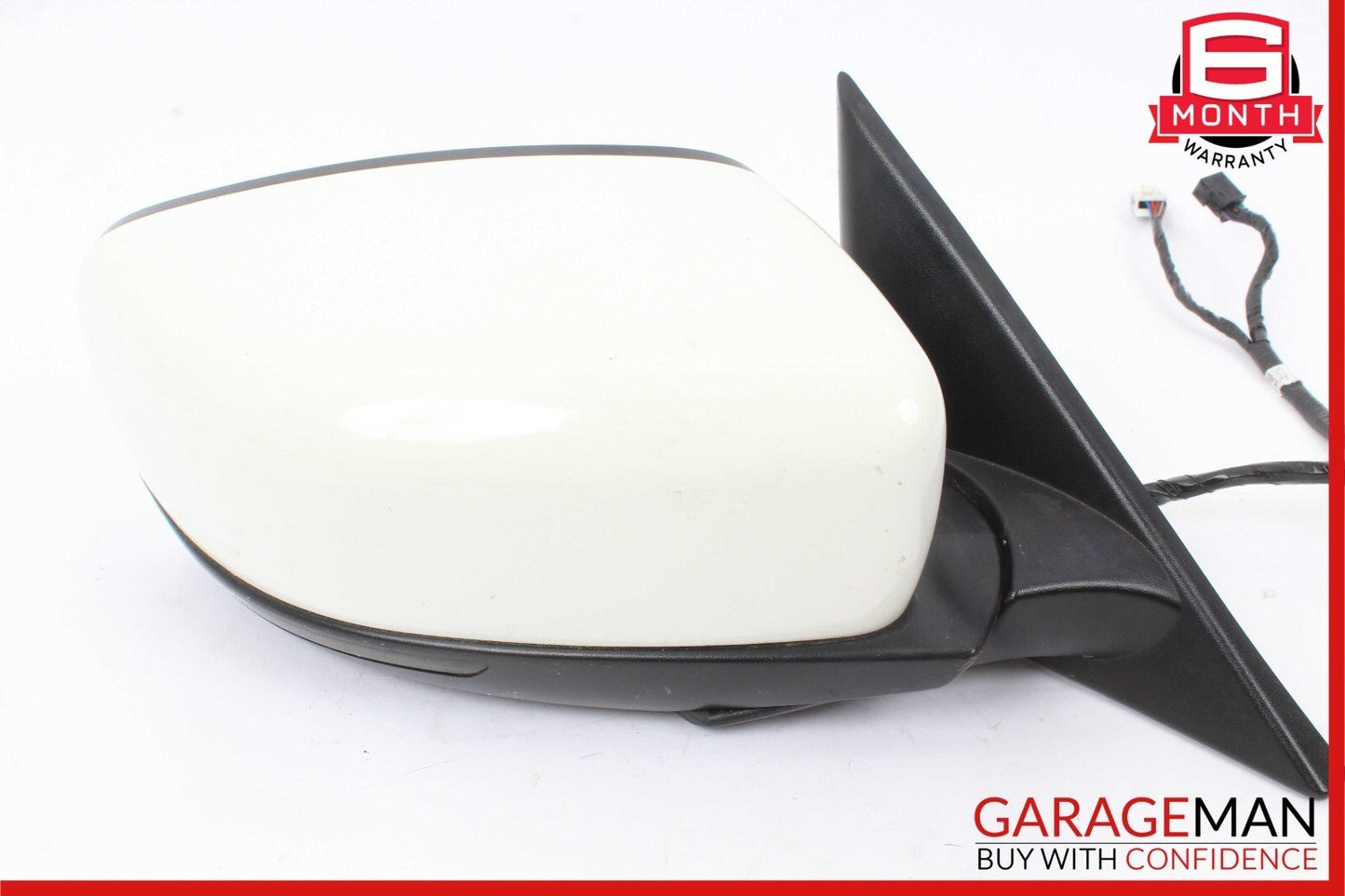 14-17 Maserati Ghibli Front Right Side Mirror Door Rear View White