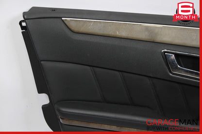 10-13 Mercedes W212 E350 E550 Front Left Interior Door Panel Trim Cover Black