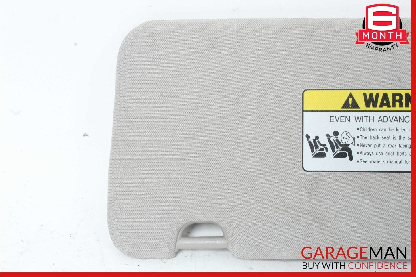 19-21 Genesis G70 Front Right Passenger Side Sun Visor Shade Gray OEM