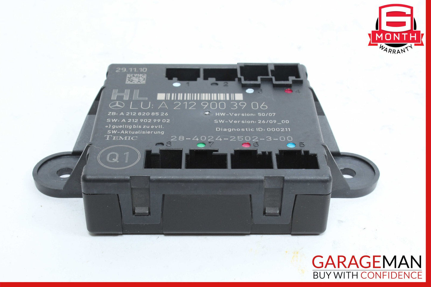 08-18 Mercedes W212 E350 C350 CLS550 Rear Left Side Door Control Module OEM