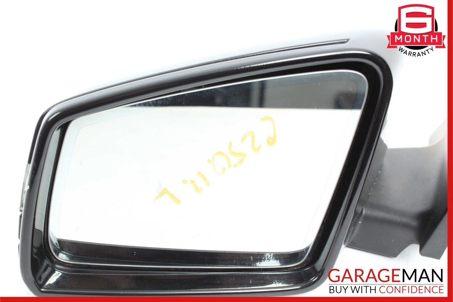 12-14 Mercedes W204 C250 Front Left Side Mirror Door Rear View Glass Black OEM