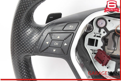 12-18 Mercedes W212 E350 CLS550 E550 Steering Wheel w/ Paddle Shifters OEM