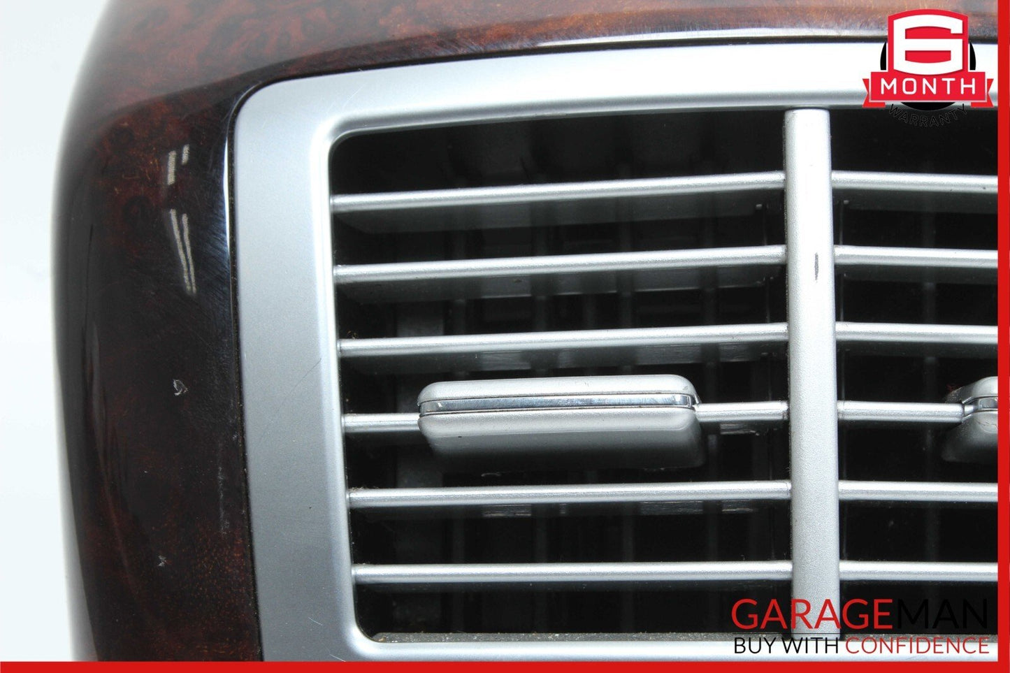 07-13 Mercedes W221 S550 Rear Center Console AC A/C Air Vent Trim Assembly Wood