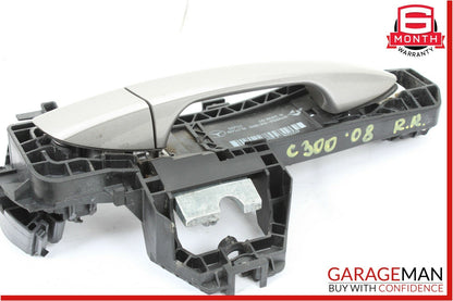 08-11 Mercedes W204 C300 C250 Rear Right Side Exterior Door Handle Silver OEM