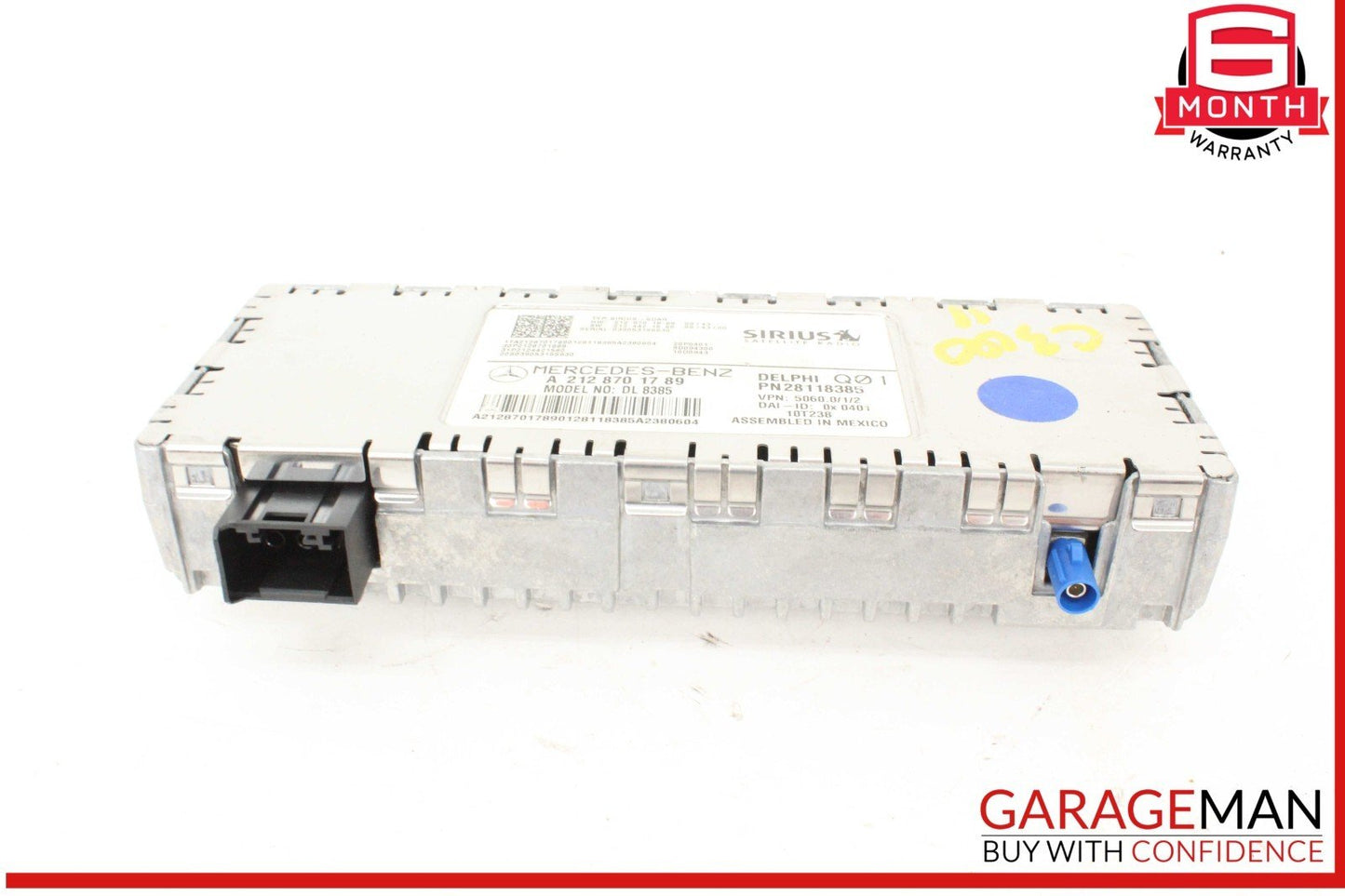10-17 Mercedes W204 C300 GLK350 Sirius Satellite Radio Receiver 2128701789 OEM
