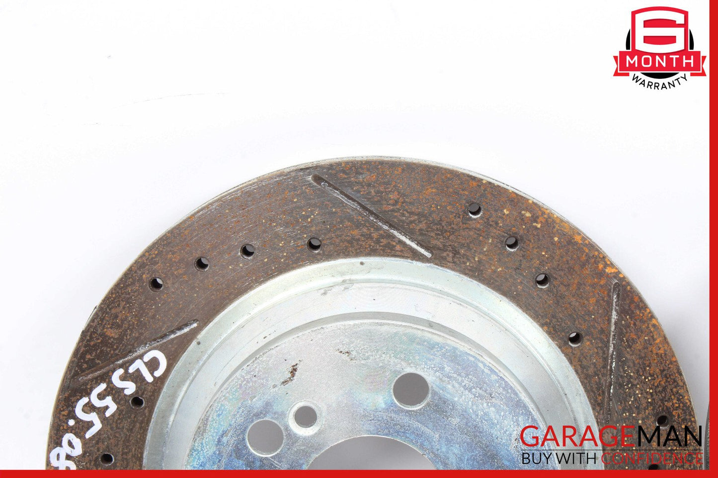 06-11 Mercedes W219 CLS550 Rear Right & Left Brake Rotor Disc Set Drilled OEM