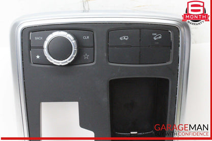 12-19 Mercedes X166 GL450 ML400 GLS550 Center Console Bezel Trim Black OEM