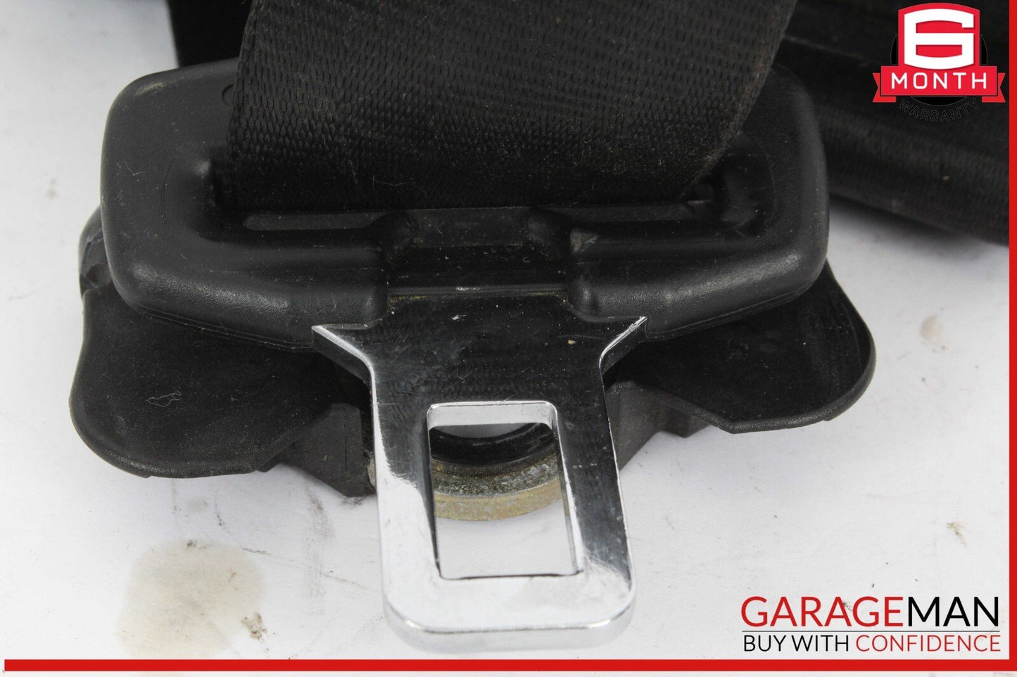 03-06 Porsche Cayenne 955 Rear Left Driver Side Seat Belt Seatbelt Black OEM
