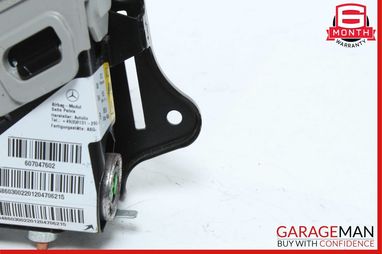 08-15 Mercedes W204 C350 GLK350 Right Side Lower Seat Airbag Air Bag Gray OEM