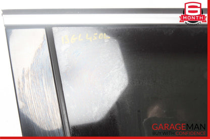 13-19 Mercedes X166 GL450 GLS550 Rear Left Side Quarter Window Glass Trim Assy