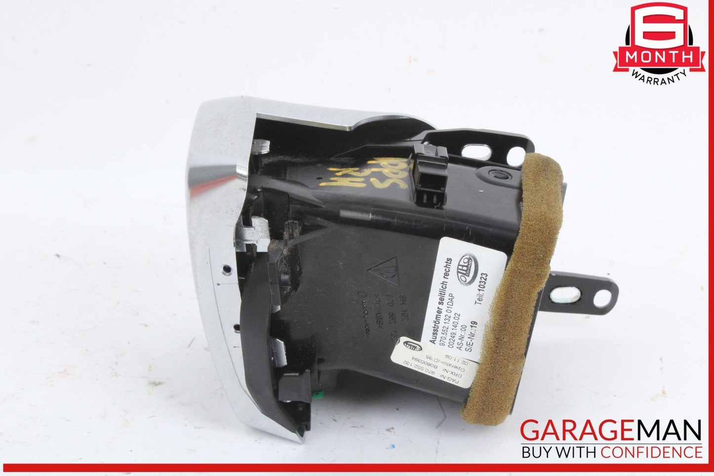 10-16 Porsche Panamera S 970 Front Right Dashboard AC A/C Outer Air Vent OEM